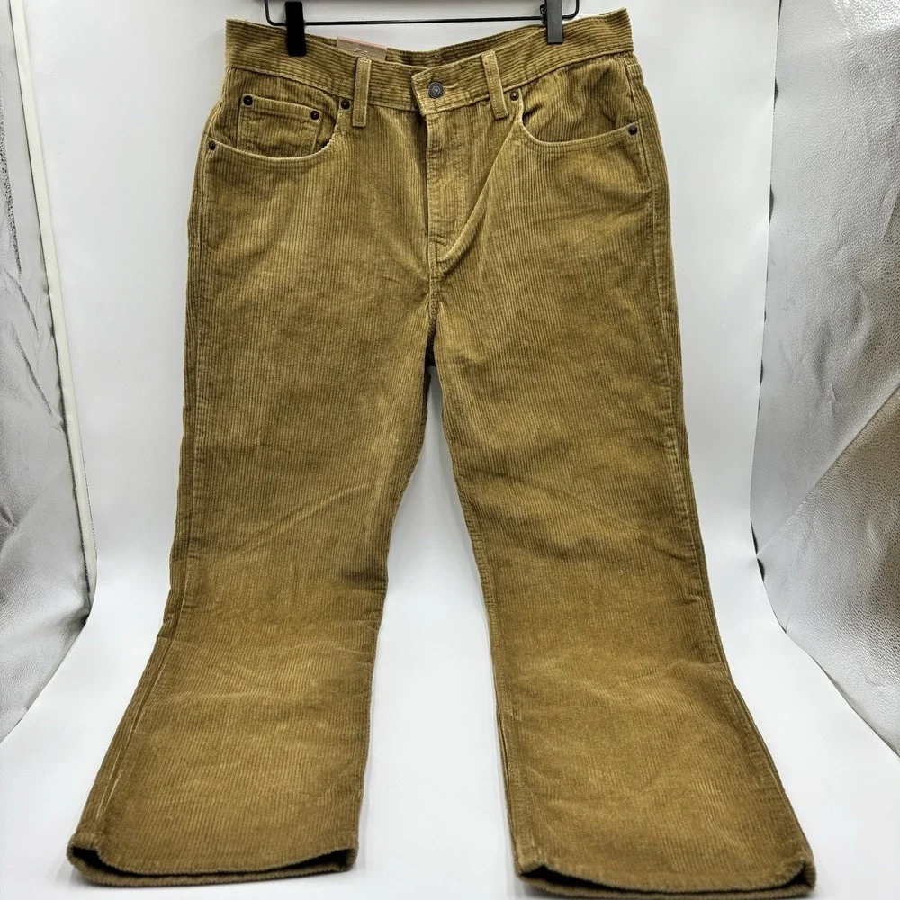 LEVI'S Low Pro Mens 31 x 30 Relaxed Fit Straight Corduroy Tan Pants Casual NWT‎